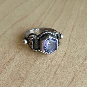 Handmade Alexandrite silver ring
